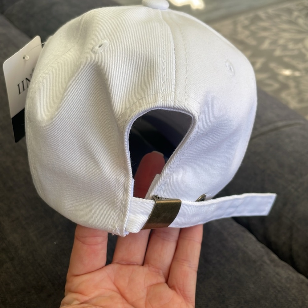 White Baseball Cap - Picture 4 of 4
